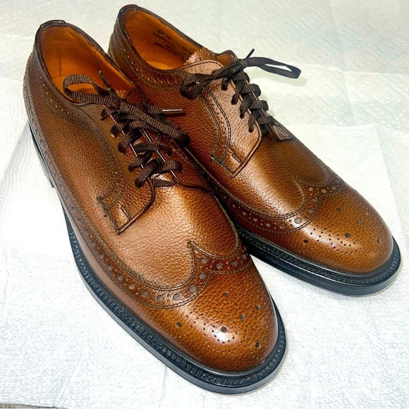Brown Wingtip Oxfords by Kaufmann’s Size 9.5M - Picture 1 of 12